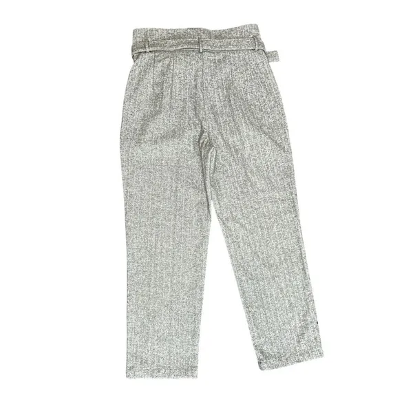 Line & Dot Paola Wool Blend High Rise Belted Trousers Grey L NWT - Image 9