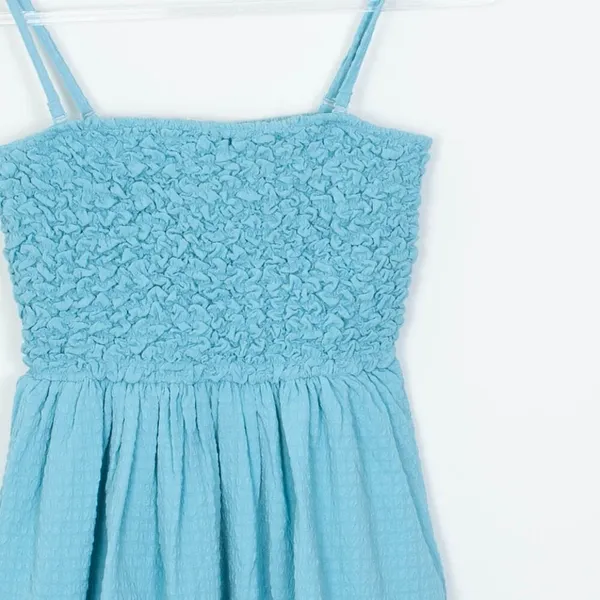 American Eagle Smocked Mini‎ Dress Blue Womens Size XS NWT - Image 2