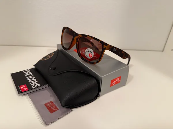 Ray-Ban Justin Havana Polarized Matte Sunglasses - Image 7