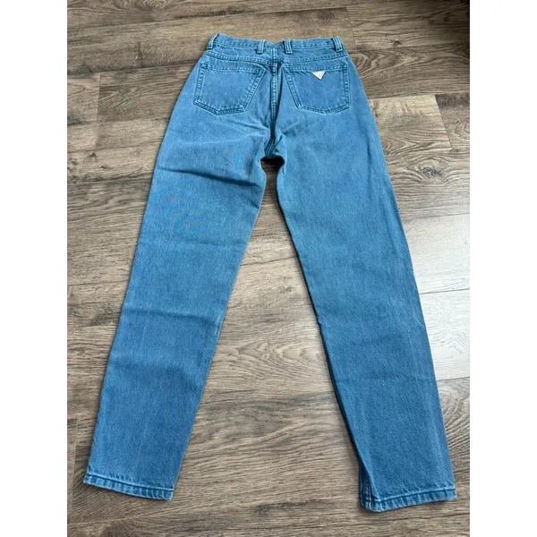 EUC Womens GUESS by Georges Marciano USA Made‎ cotton high rise jeans VTG sz 29 - Image 3