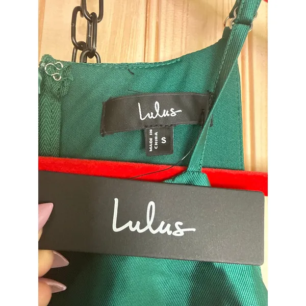 Lulus Broadway Show Emerald Green High-Low Gown Ball Holiday Event Classy Small - Image 8
