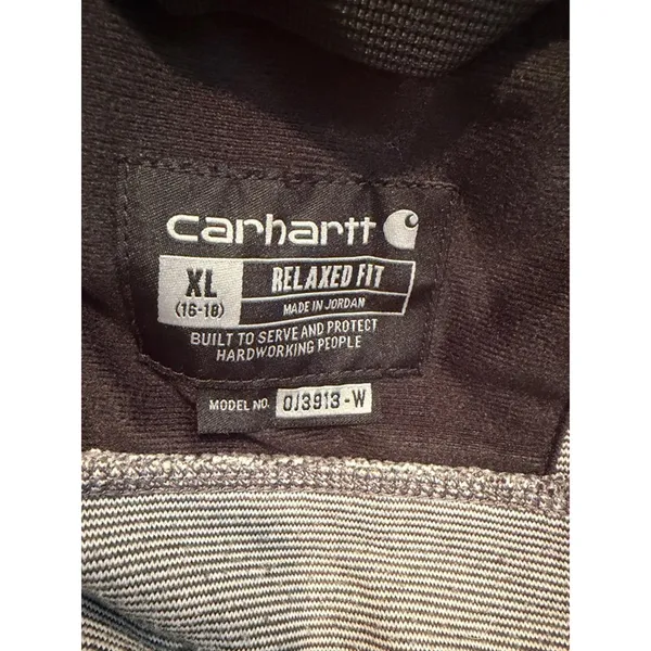 Carhartt Sherpa Fleece Jacket Womens XL Gray Full Zip OJ3913-W‎ Workwear Coat - Image 6