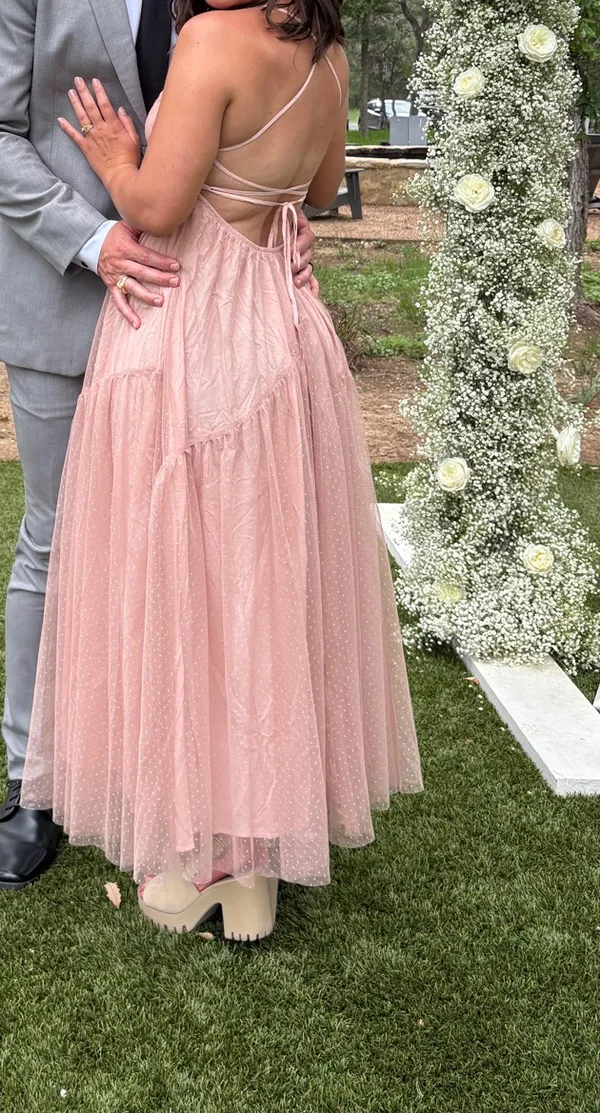 Hello Molly Dress Midi Pink Small - Image 2
