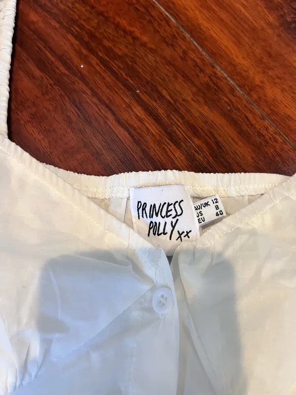 Princess Polly white puff sleeve milkmaid top 8 - Image 2