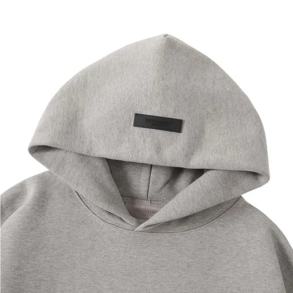 Fear Of God Essentials Dark Oatmeal Pullover Hoodie Size Xl - Image 3