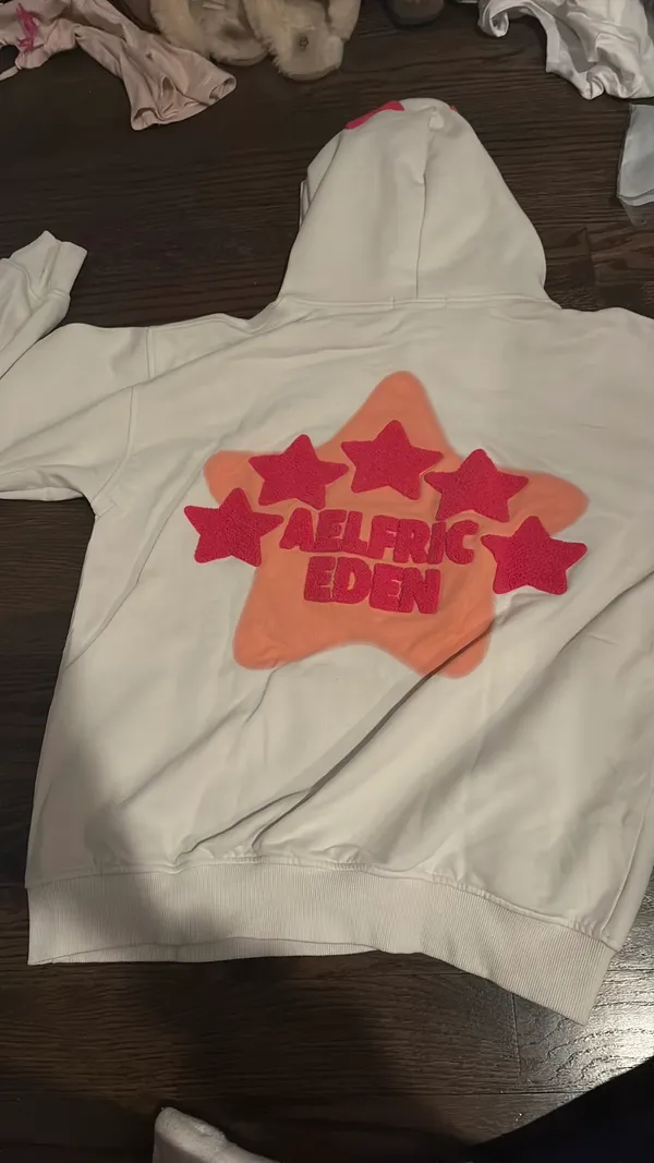 Aelfric Eden Hoodie Pink Cream Star medium - Image 2