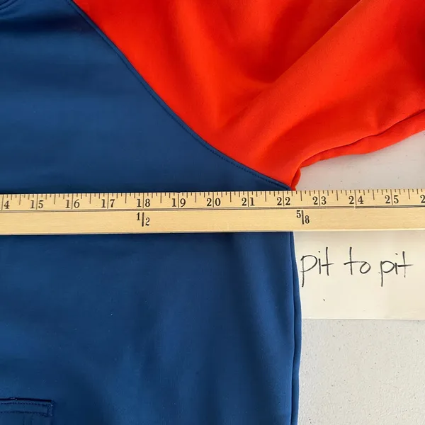 Nike Therma-FIT Colorblock Hoodie Pullover Sweatshirt Training Blue‎ Women Small - Image 11