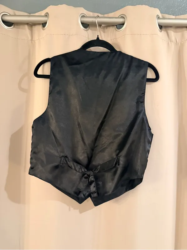 Women's Katch Me Black Suede Vest - Image 2