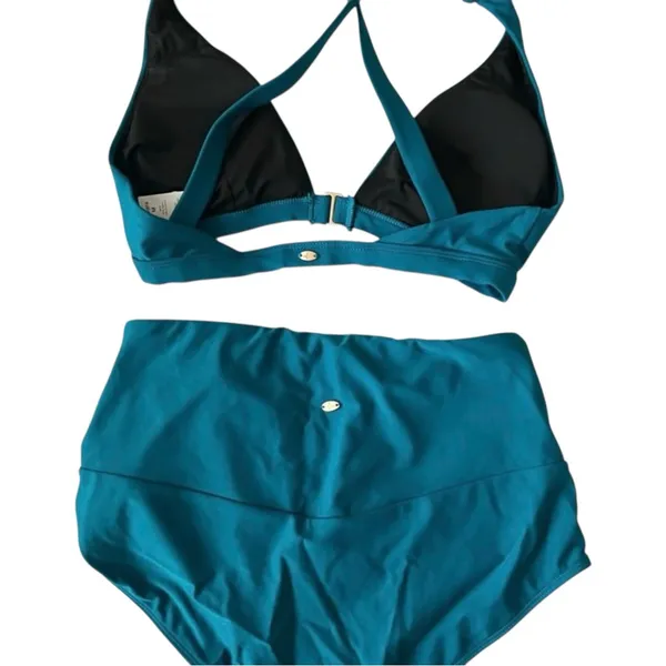 Halara Tummy Control High‎ Waisted Bikini 2 Piece Swimsuit Medium NWT - Image 4