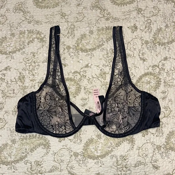 Victoria’s Secret Floral Plunge Bra - Image 4