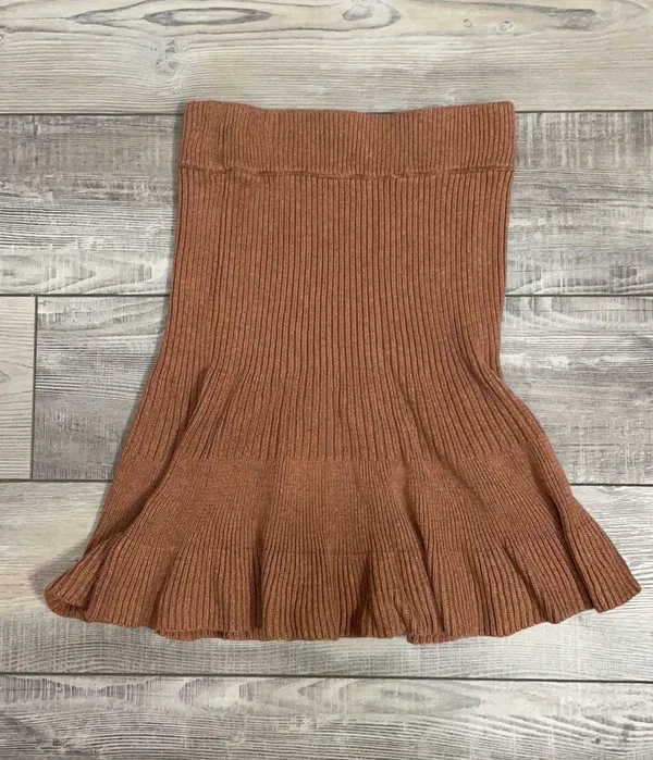 Solid Gold Sweater Skirt - Image 3