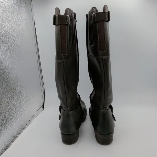 Clarks‎ Riddle Phrase Womens 9 Brown Knee High Riding Boots Buckle Zip 26113540 - Image 5