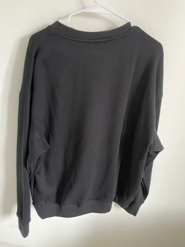Homemade Black "Cool Cousins Club" Crewneck Sweatshirt with Initials on Sleeve - Image 6