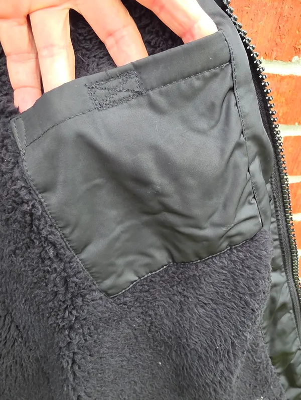 DKNY Puffer Black Sherpa Lined Jacket XL - Image 11