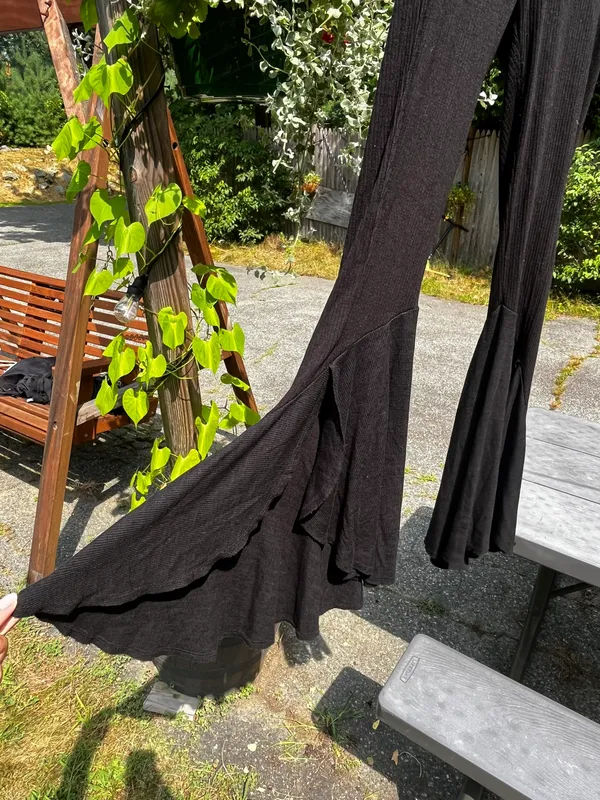 Free People Black Flare Pants - Image 2