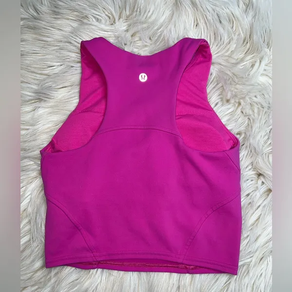 Lululemon Invigorate Training Tank Top – size 2 (Crop Length, Removable Cups) - Image 2