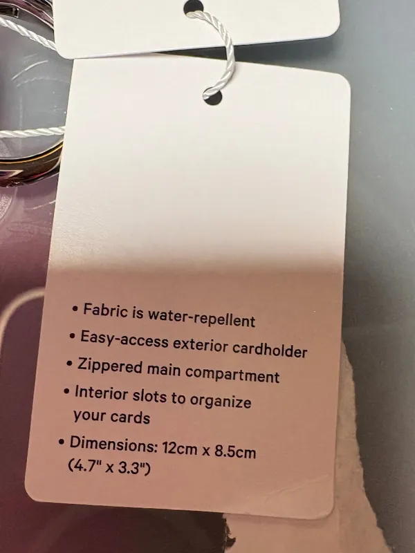 Lululemon Clippable Card Pouch New With Tags Sold Out MIBR/WHT (Mint Breeze.Whit - Image 5