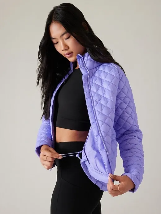 Athleta Whisper Featherless Puffer Jacket Madeira Purple XL - Image 4