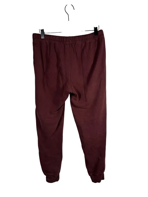 Roots‎ Original Sweatpants Burgundy Fleece Jogger Drawstring Size Small - Image 3