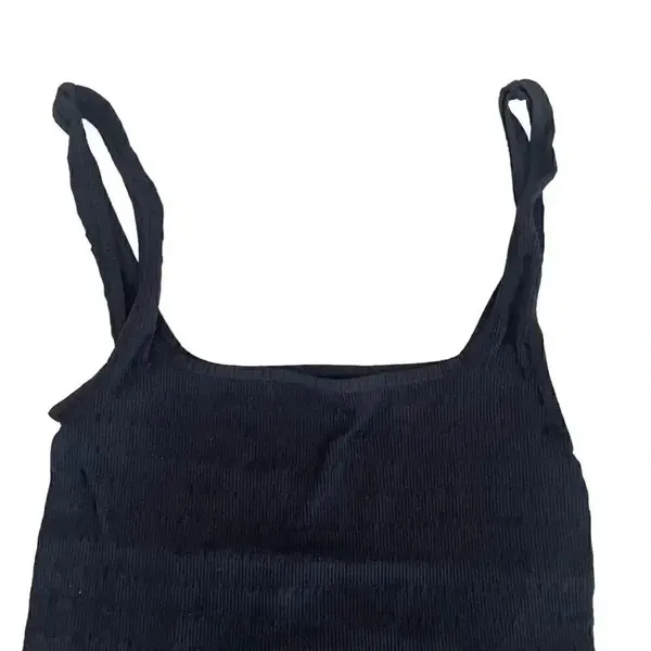 Free People Intimately Square One Seamless Women’s Cami Top Black SZ XS/ S #1659 - Image 2