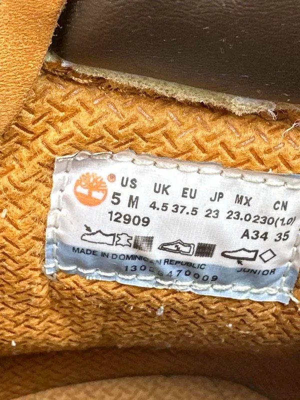 Timberland 6 Inch Premium Waterproof Boot 'Wheat' Nubuck Size 5 Women’s Size 6.5 - Image 6