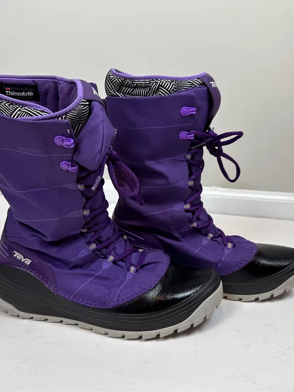 Teva Jordanelle 1003017 Waterproof Thinsulate Snow Boots Purple Women 9.5 - Image 14
