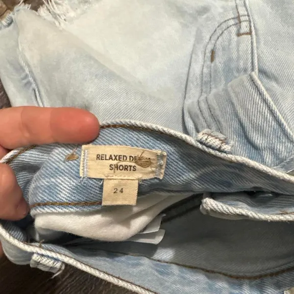 Madewell light wash denim‎ size 24 shorts - Image 3