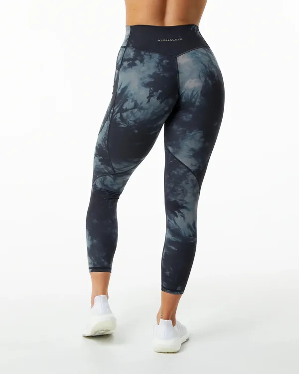 Alphalete Surface Leggings Black Oil Stain XS - Image 4