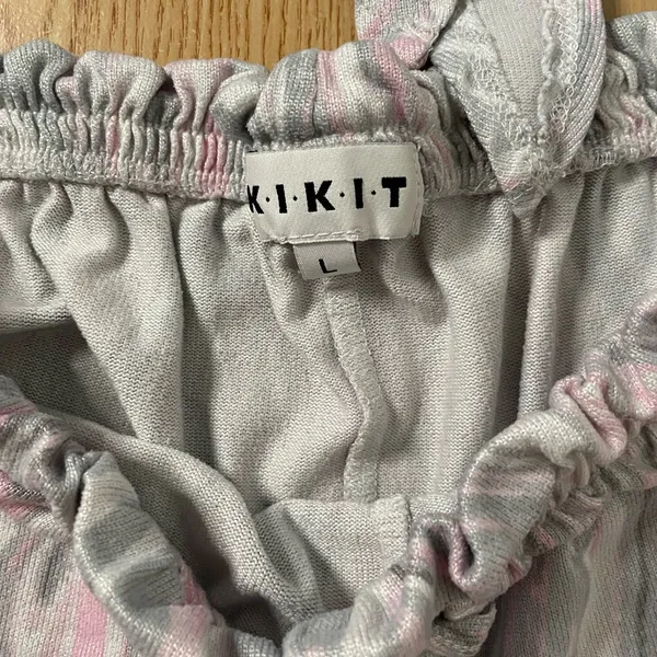 Womens 2Pc KIKIT light Pink Lavender Tank and Shorts Pajama Set Size Large - Image 5