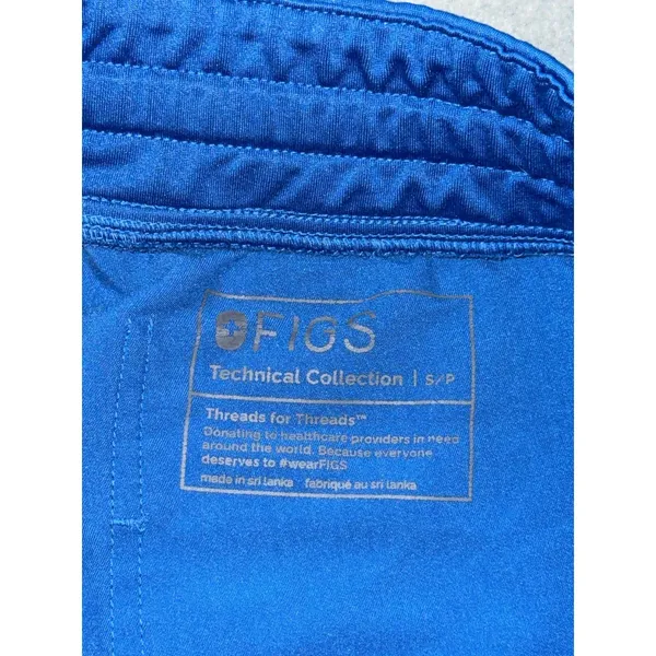 Figs Women's Zamora Blue Skinny Jogger Scrub Pants Size‎ Small - Image 3