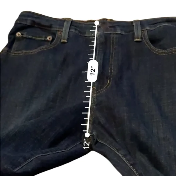 Levi's 721 High‎ Rise Skinny Jeans Dark Wash Sz 32 Plus - Image 11