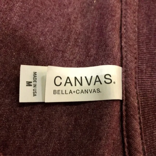 Canvas I ❤️Farm Boys Womens M Used Burgundy Heathered - Image 9