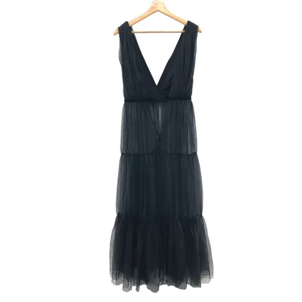Chloe Tulle Dress‎ in Black SAU LEE - Image 3