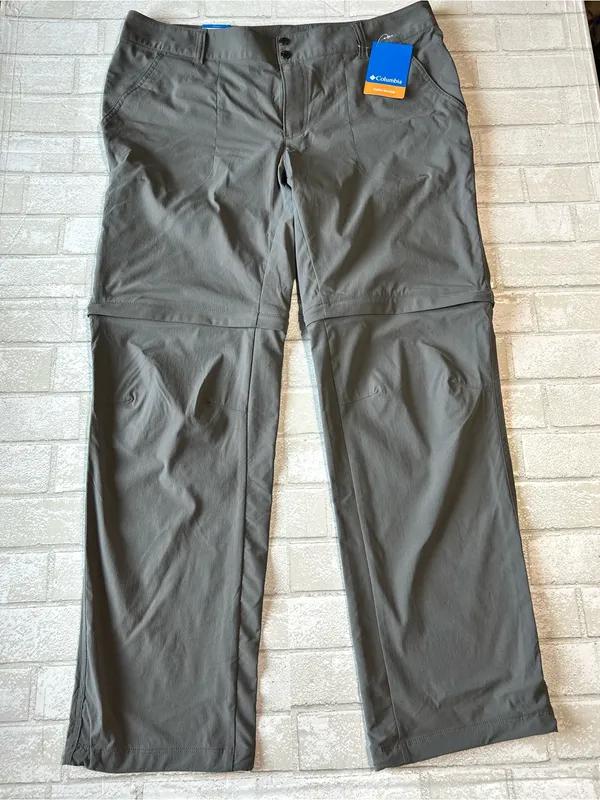 Columbia Gray Women's Convertible Outdoor Hiking Pants Size 16W - Image 2