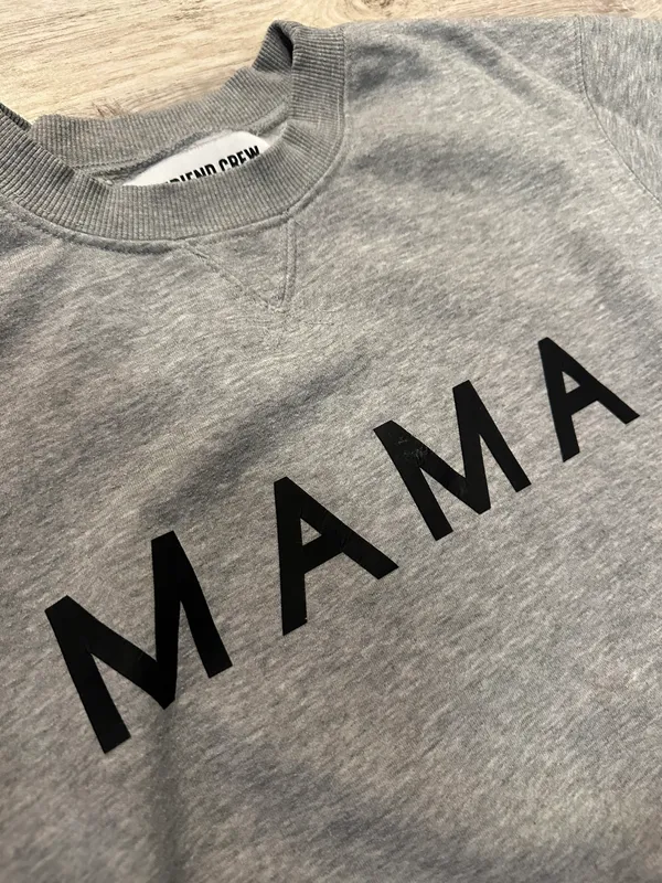 Mama Crew Neck Gray Size M - Image 2