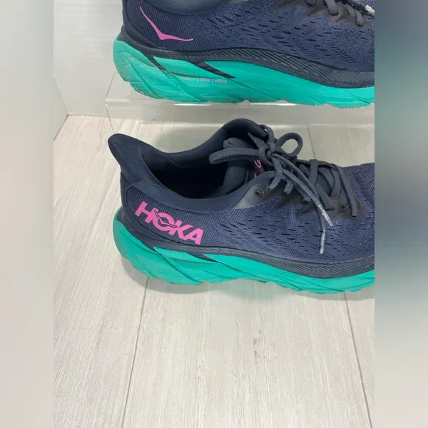 Hoka Women's Shoes in Navy and Teal - Image 3
