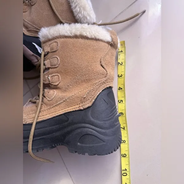 Itasca Thinsulate - Cedar Warm Winter Boots-Ladies, Tan and Black Color -Size 6 - Image 15
