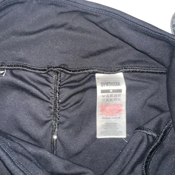Gymshark Sculpt Crunched Butt Side Pocket Black Leggings MEDIUM - Image 4