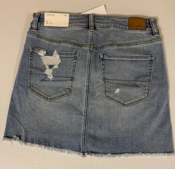 Women’s American Eagle Denim High Rise Mini Skirt 8 - Image 2