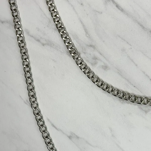 Draped Silver Chain Pants Chain Triple Strand Punk Y2K ✨ - Image 7