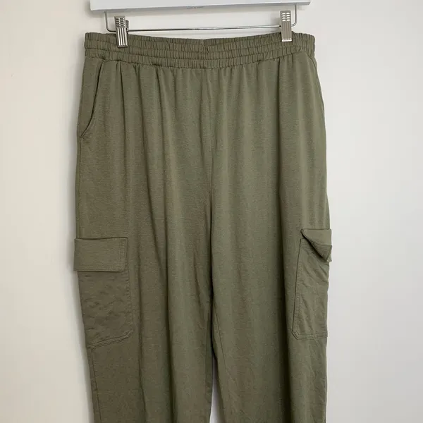 Vuori Boyfriend Cargo Jogger Pants Athletic Green Womens XL - Image 11
