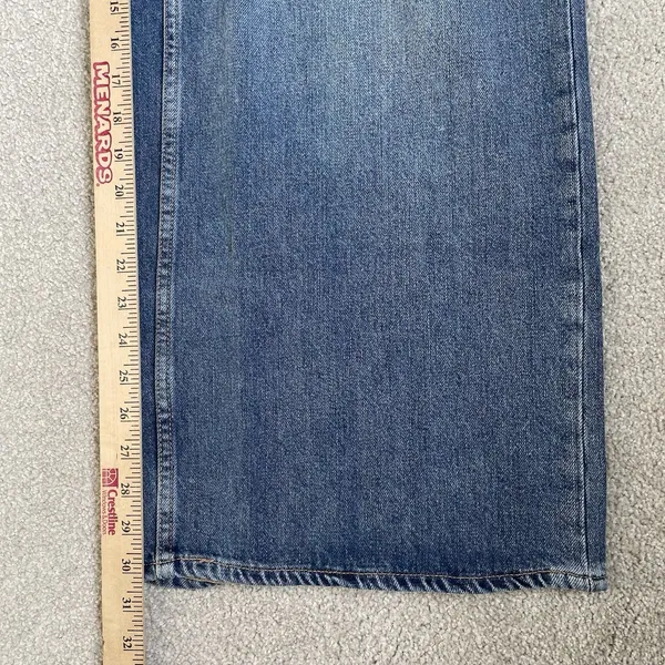 Old Navy Low Rise Baggy Wide Leg Denim Jeans Pants Cotton Blend Blue Size 12 - Image 13