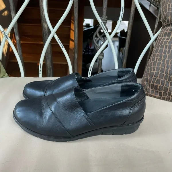 Dansko Julia Leather Milled Nappa Shoe‎ in Black Size 10.5-11 or 41 - Image 4