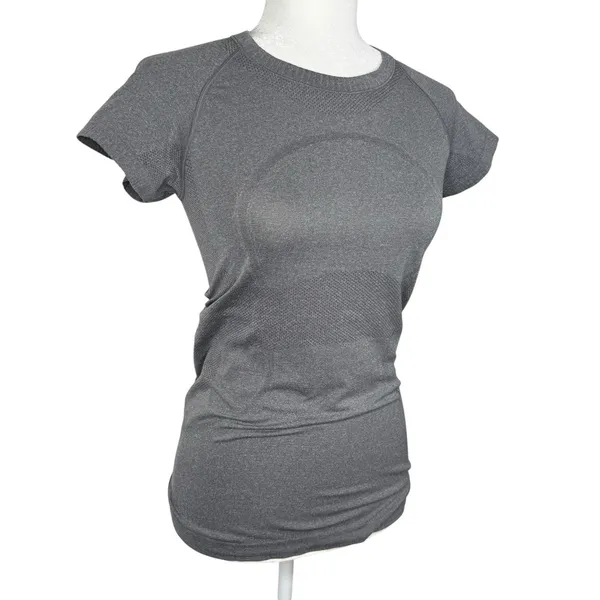 Lululemon Variegated Mesh Swiftly Tech Short Sleeve Top 6 Athleisure Workout‎ - Image 2