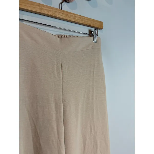 Adrianna Papell beige wide leg pull on pants - Image 3