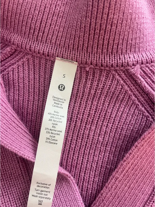 Lululemon pink sweater - Image 3