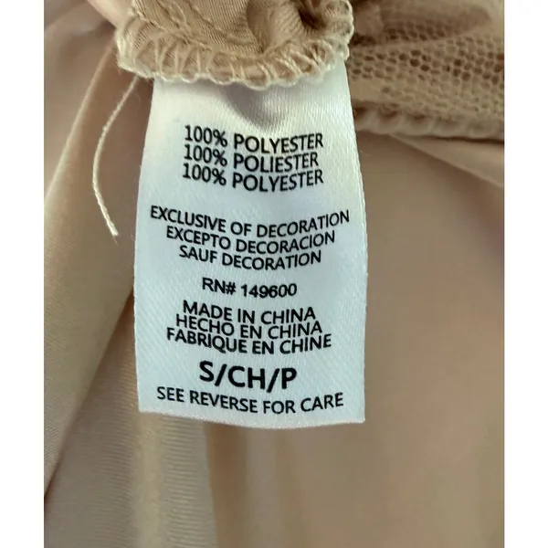 FLORA by Flora Nikrooz Women's Stella gown almond slip dress, size M - Image 13