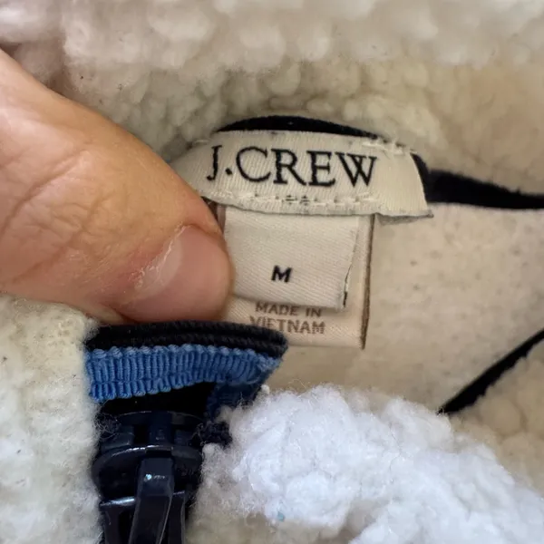 J.Crew Sherpa popover Quarter Zip jacket - Image 7