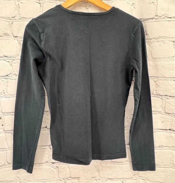 Harley Davidson Top Women's S Black Eagle Long Sleeve Made in USA - Image 4