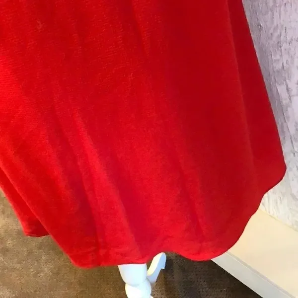 ZARA Red Cold Shoulder Above the Knee Dress Size S - Image 6